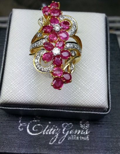 แหวนทับทิมพม่า RRB14